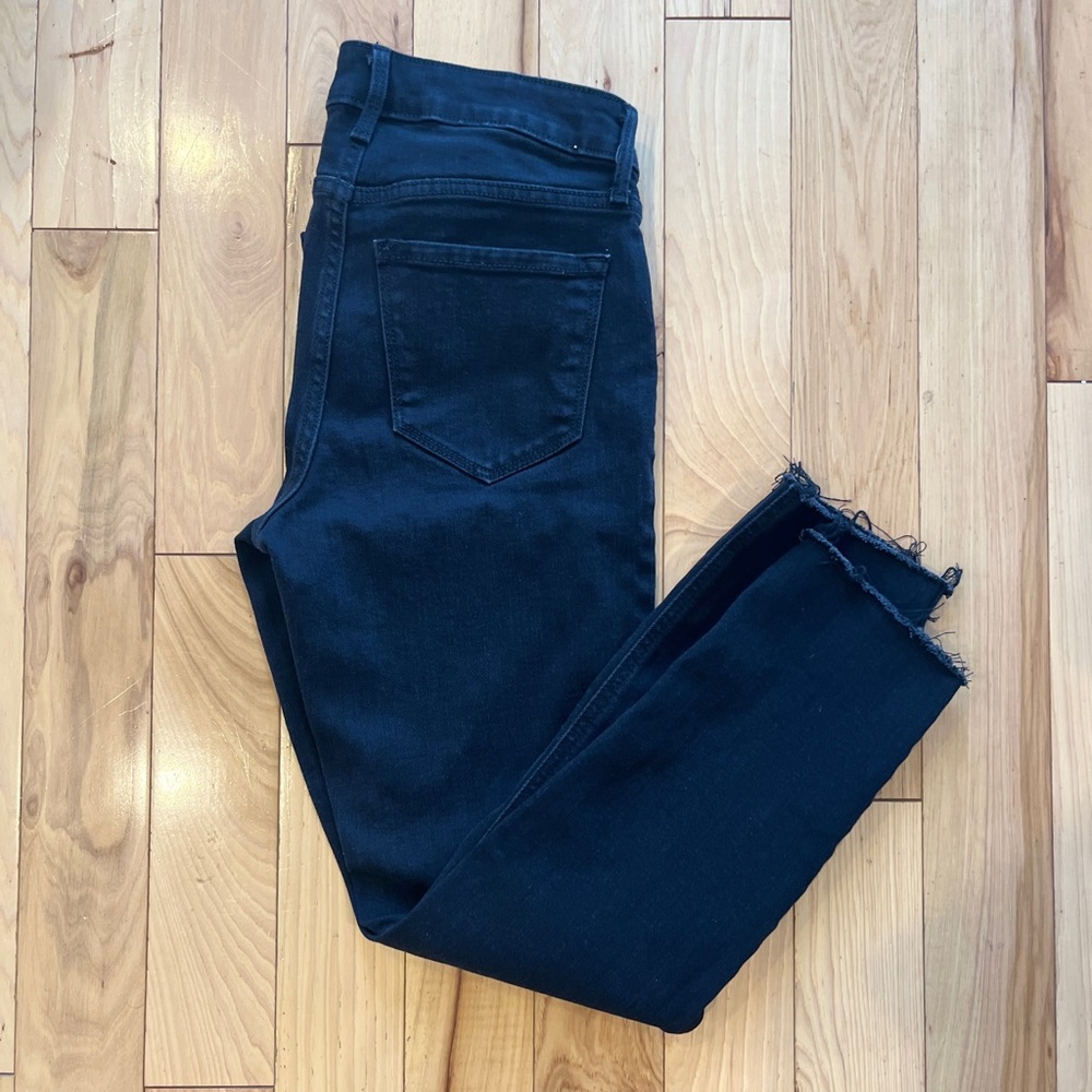 Old Navy High-Waisted Wow Slim Straight Black Jeans for Women